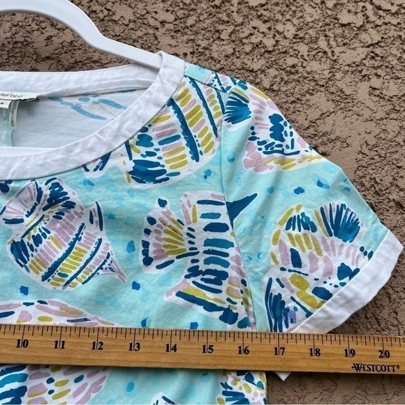 Tyler Boe Fish Print Dress with pockets Lilly Pulitzer Fun Beachy Inspired Style - Picture 12 of 15